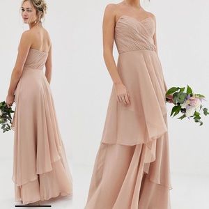 Brand new strapless blush gown